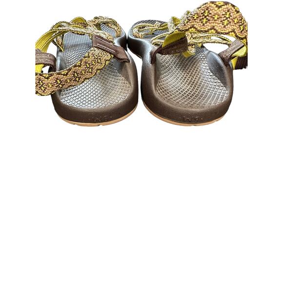 Chaco‎ Womens Brown Green Strappy Casual Outdoor ZX2 Yampa Sandals Size 9 - Picture 6 of 7